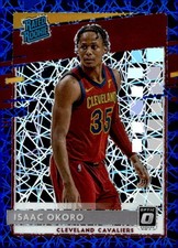 ISAAC OKORO 2020-21 PANINI DONRUSS OPTIC BLUE VELOCITY RC CAVALIERS QZ