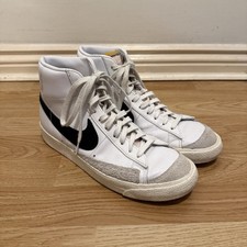 Nike Blazer Mid 77 Vintage White Black Size UK 9