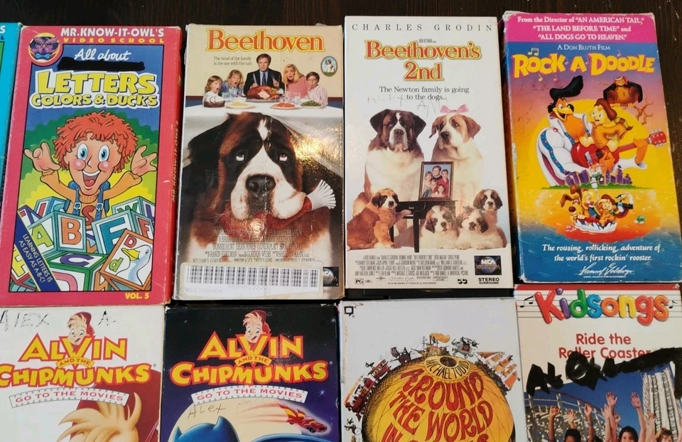 Vtg Lot Of 21 Children's VHS Movies For Kids/Family-Power Rangers,Barney,Thomas - Image 3 of 4