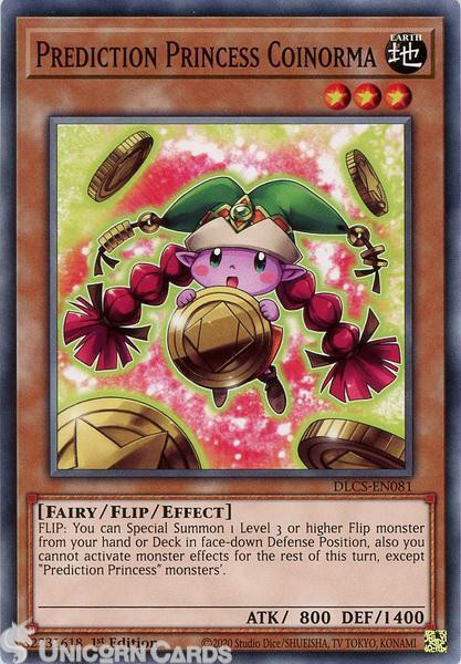 DLCS-EN081 Prediction Princess Coinorma Common 1st Edition Mint YuGiOh Card
