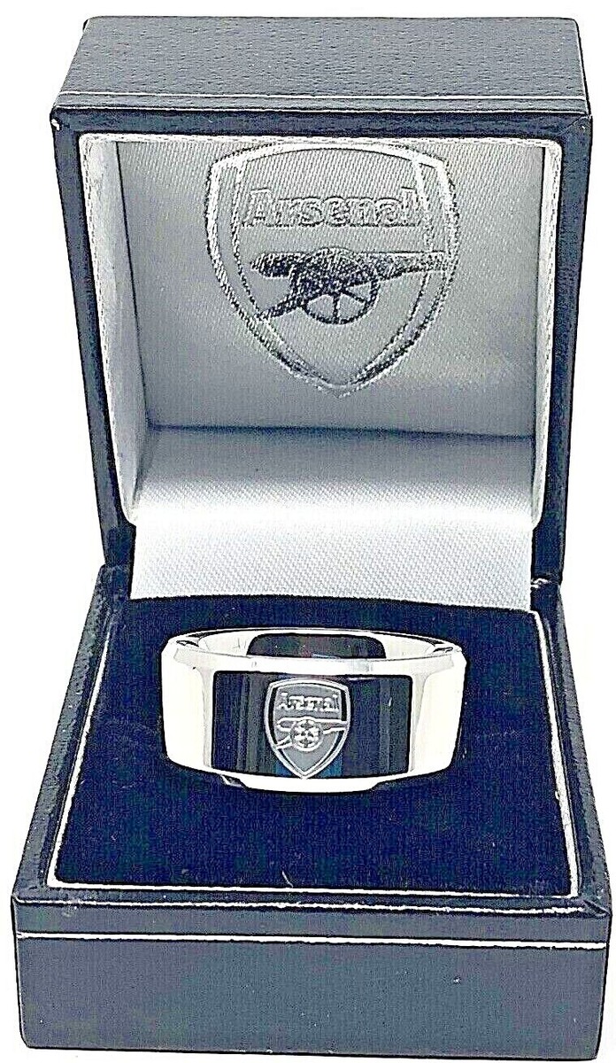 Bague Arsenal FC En Titane - Officielle - Dans Boîte Cadeau - Taille R Ou U - NEUVE