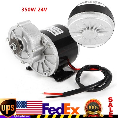 350W 24 Volt Gear Face Mount DC Electric motor For Bicycle Bike Go Kart ZY1016z
