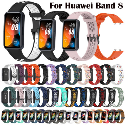 Sport Silikon Armband Für Huawei Band 8 Smartwatch Uhrenarmband Ersatzband Strap