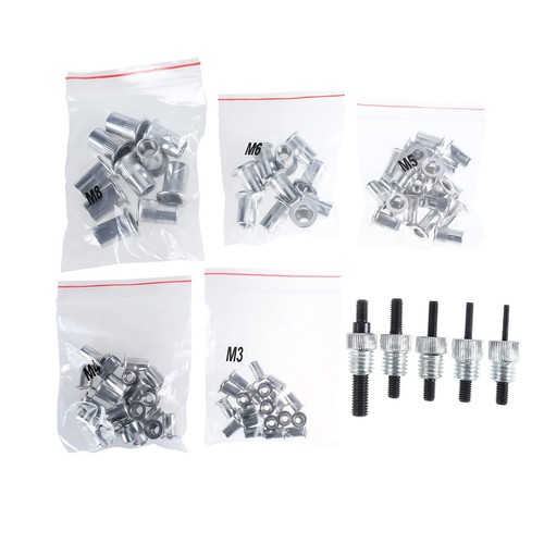 Rivet Nut Tool Kit 86Pcs Hand Rivnut Thread Setting Tools Hand M3/M4/M5/M6/M8 - Picture 9 of 12