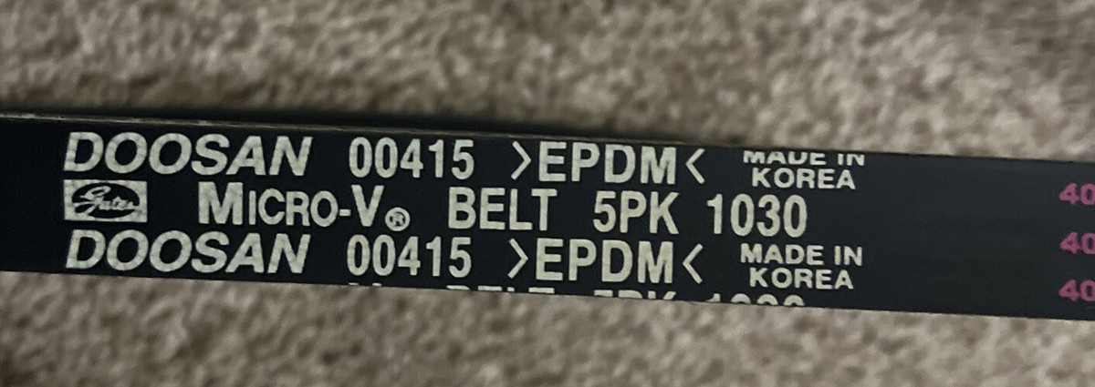 Belt Doosan 130205-00415 for sale online | eBay