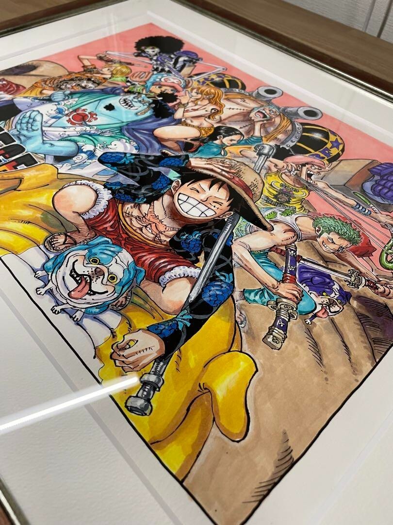 ONE PIECE Official Limited Manga Art Framed Paintings Reproduction