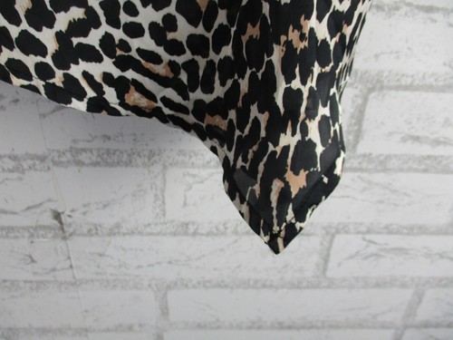 Basque womens aysmetric skirt black beige leopard print 12 - Picture 3 of 11