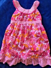 SALE Nearly New ZOEY GIRL Summer SunDress Fun Sun Ruffle Dress Girls Sz 6 💜b1
