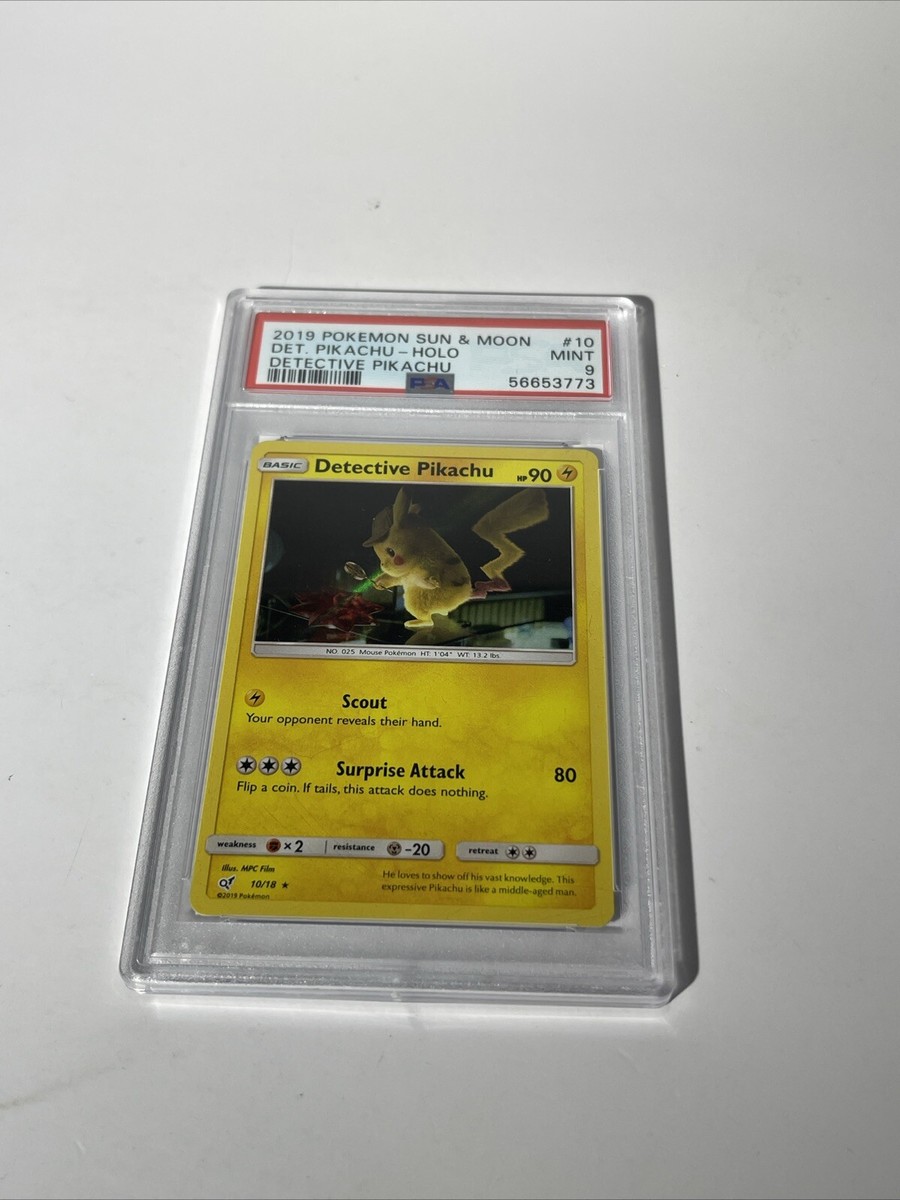 Detective Pikachu 10/18 Detective Pikachu Holo PSA Graded 9 | eBay