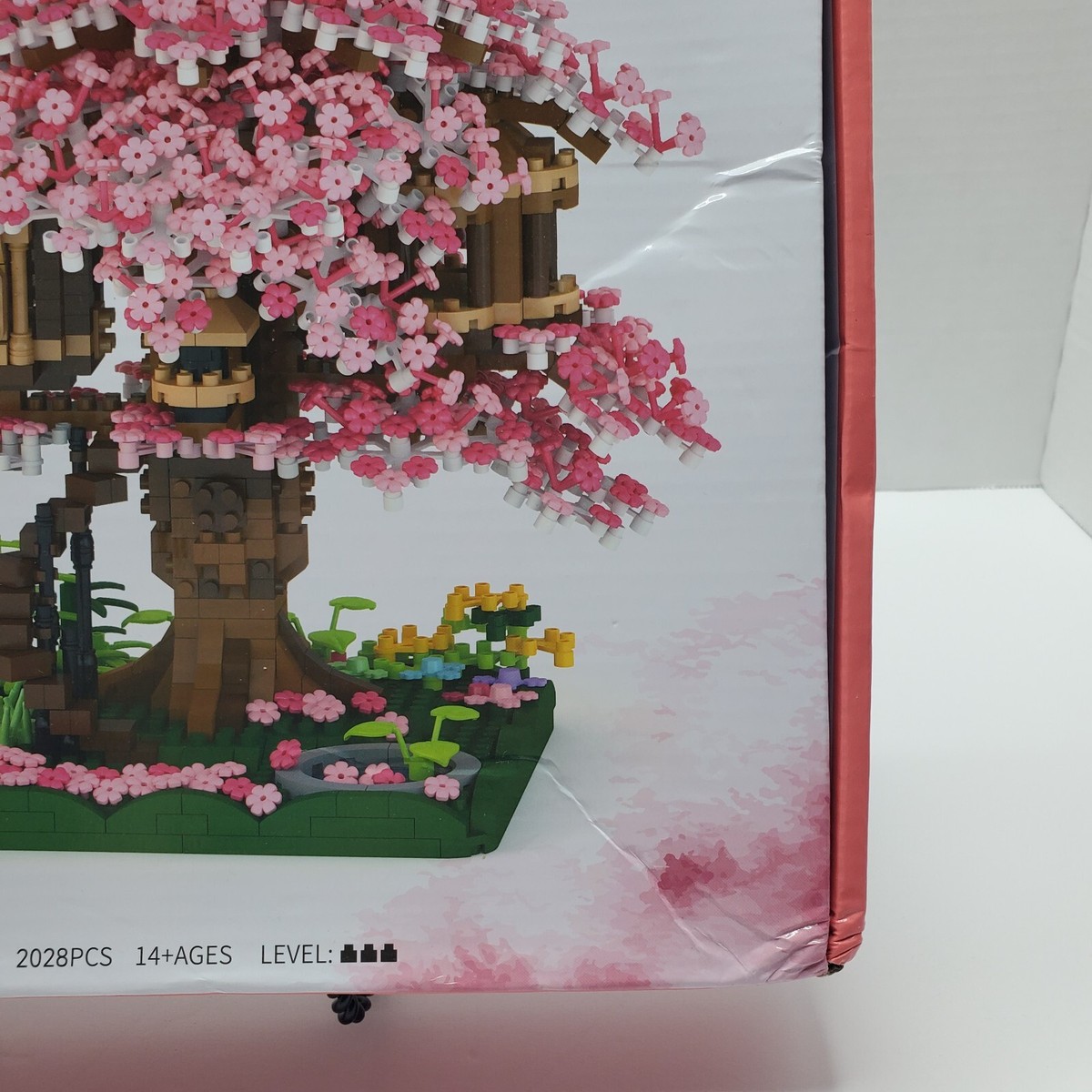 2028 PC Cherry Blossom Tree House Micro Building Blocks New