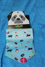 Dog Reversible Summer Bandana  Dogs Relaxing in the Pool / Tie Dye L/XL