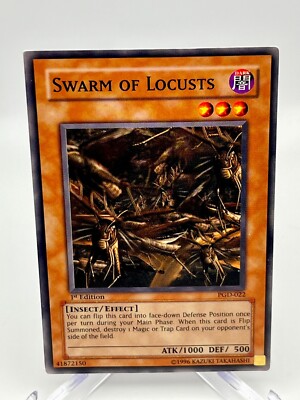 Yugioh TCG - Swarm of Locusts - PGD-022 - NM - 1st Edition - Vintage - Pharaonic