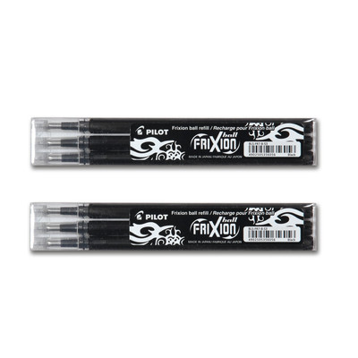 Pilot Frixion Ball Ersatzminen 0.7 schwarz - 6er-Set