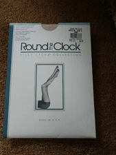 Vintage Round the Clock Control Top Pantyhose Style 60 Size C ~ Bone