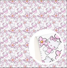 Kitty FAUX LEATHER CRAFT SHEET 8" X 12" PRINTED 1237942 SMOOTH TEXTURE