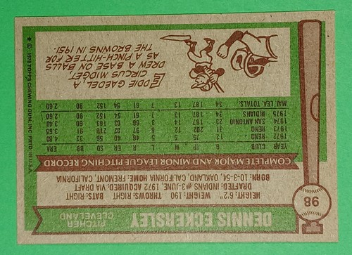 1976 Topps #98 Dennis Eckersley HOF RC -Choose your Eck- (Over 20 Available) - Picture 51 of 69