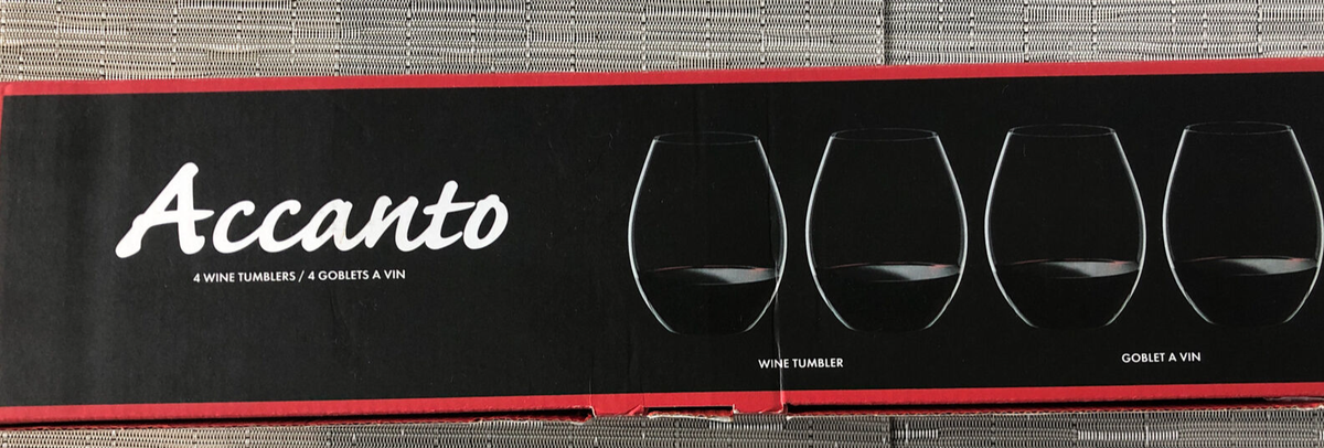 Set /4 RIEDEL ACCANTO Stemless Wine Tumbler Crystal New Box 12 oz Gift  Germany | eBay