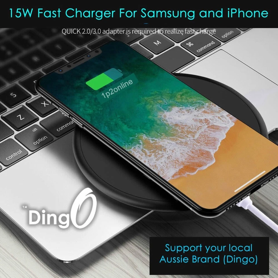 Almohadilla de carga inalámbrica RÁPIDA Apple iPhone 14 Pro Max Qi Base de carga 🔥🔥🔥 Foto 2 de 4