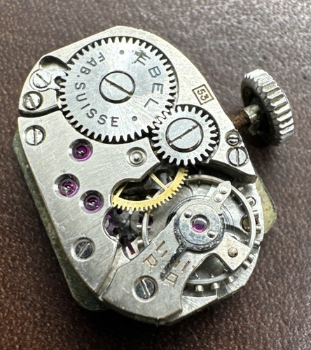 VINTAGE Ebel Cal 53 15J Wristwatch Movement- For Repair - Picture 2 of 6