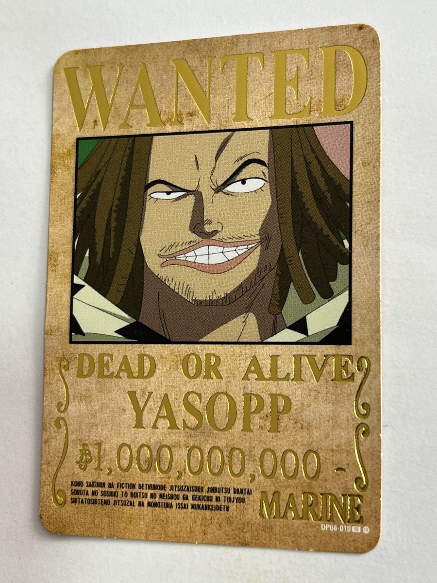 ワンピース カードゲーム yasuxxx 2024 ONE PIECE Card Game TCG #340 YASOPP WANTED Peru Edition Foil