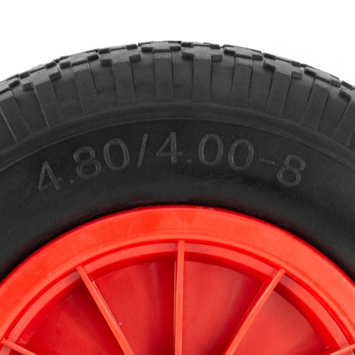 Schubkarrenrad Vollgummi Ersatzrad PU Luft Gartenkarre Achse Felge 4.80/4.00-8 - Bild 15 von 20