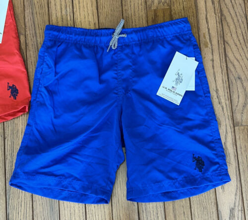 New U.S. Polo Assn. Boys Lot Of 2 Swim Shorts Trunks Pockets Sz LARGE 10-12 (F3) - Picture 3 of 7