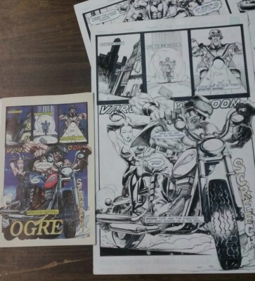 original art: Pete Ayala/ink OGRE #3 1994 PAIGES 1-7 &13 W