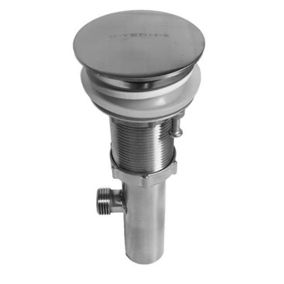 C-Tech-1-BDR1 Bushed-Nickel Deluxe Vanity Pop Up Drain