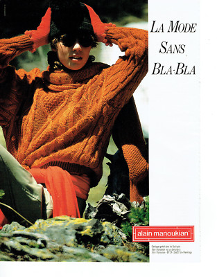 Advertising 018 1988 Alain Manoukian Knit Sweaters
