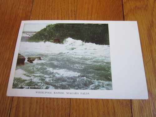 Postal de colección Whirlpool Rapids Niagara Falls 1900 arte Johnstons SIN USAR - Imagen 1 de 9
