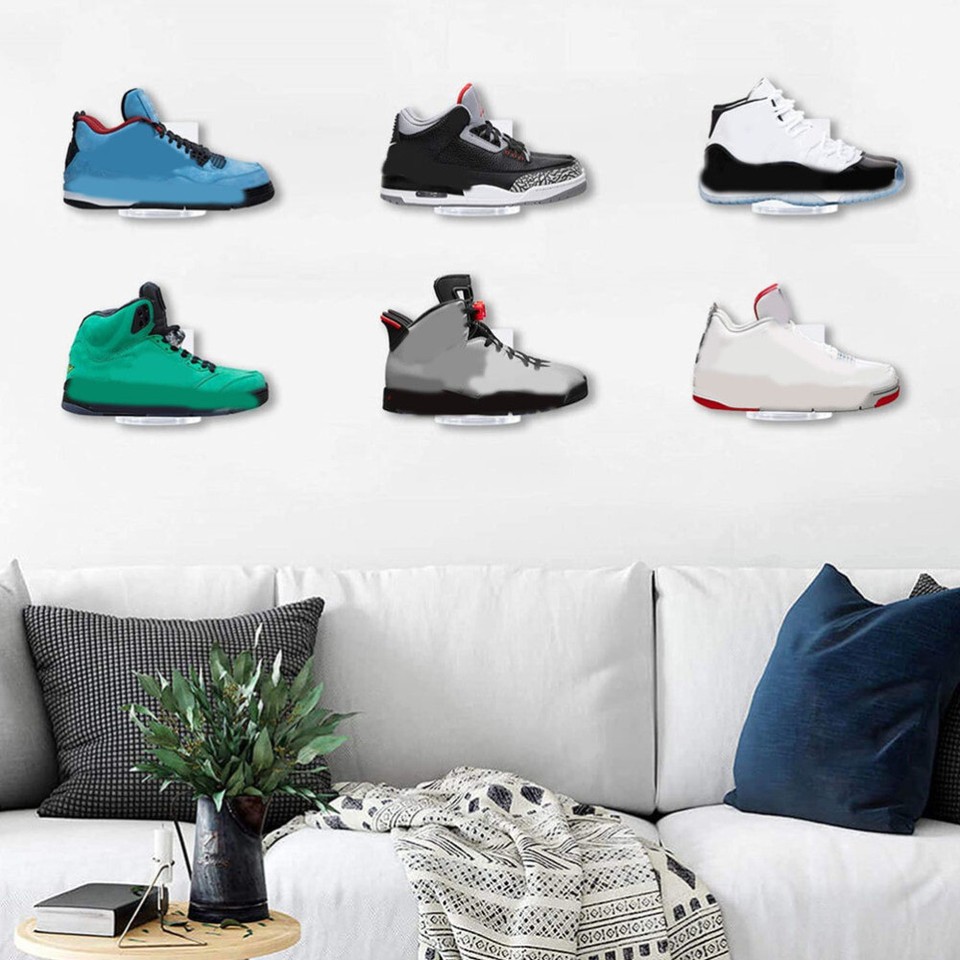 Suspending Shoes Rack Shoe Showcase Floating Sneaker Stand Suspended