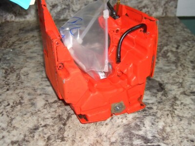 Homelite Super ez  E-Z  gas oil tanks READ DESCRIPTION chainsaw part  bin 425 #1