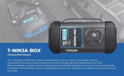 TOPDON Phoenix Max + Scope+T-Ninja Box Ultimate Diagnostic & Key Programming Kit