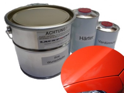 1 Liter Set 2K Autolack geeignet für Opel 547 Magmarot kein Klarlack Lackpoint