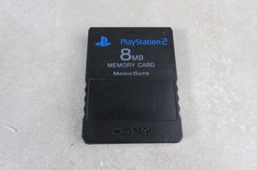 OEM Sony PlayStation 2 PS2 8MB Memory Card - Black - SCPH-10020 - Picture 1 of 9