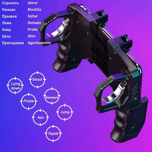Controller K21 Trigger PUBG Mobile Gamepad per Android iOS - Grip Antiscivolo - Foto 4 di 15
