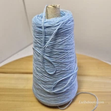 Unbranded machine knitting yarn - light blue - cotton 155 grams (C212)