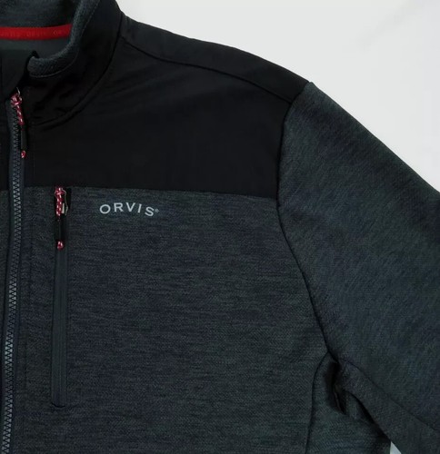 NWOT Orvis Spell Out Fleece Lined Full Zip Coat Jacket L - Picture 2 of 11
