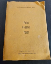 POINT COUNTER POINT. 1995 SANTA BARBARA MUSEUM OF ART EXHIBITION PROMO SOUVENIR