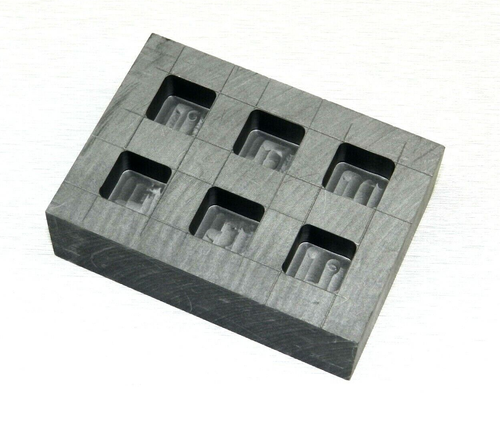 1oz Graphite Ingot Mold 6 Cavity Melt Pour Gold Buttons Melting Kit Refining - Picture 12 of 13