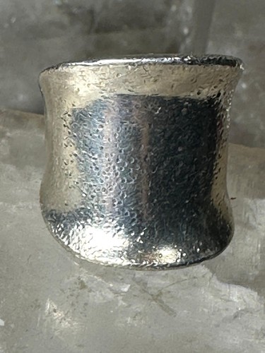 Cigar Band ring signed MMA knuckle band size 6 sterling silver women girls - Picture 4 of 13