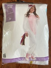 Girls Unicorn Zipster Halloween Costume Size Large 12-14 Yrs