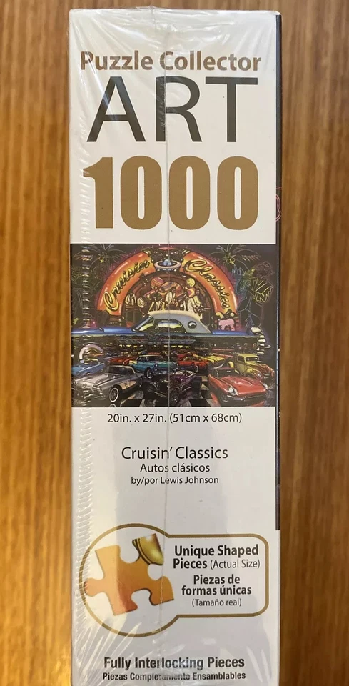 Cruisin Classics Vintage Cars 1000 Piece Puzzle by Lewis T. Johnson UNOPENED - image 4 of 4