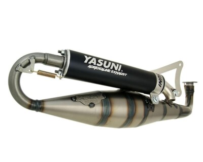 Yamaha Neos 2-Stroke 50cc (2002-03) Yasuni Carrera 16 Exhaust Black Silencer