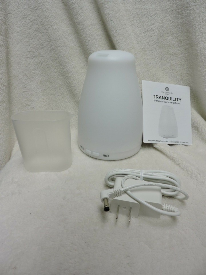 Pure Essential Oil Works Tranquility Ultrasonic Aroma Diffuser LED ...