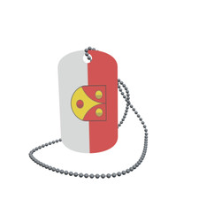 Dog Tag Flag Bunting Dorfgastein Salzburg Dog Tag Aluminium 30 x 50 mm