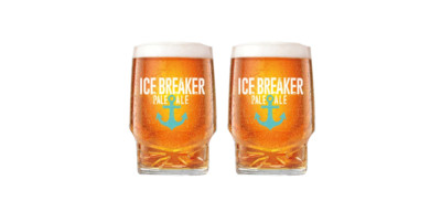2x alte gesprenkelte Henne blasses Ale ein Pint (20oz) Glas geprägt Geschenkbox CE M20 Neu