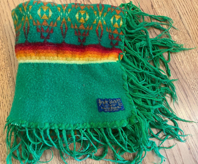 アウトドア寝具 Pendleton Beaver State Indian Blanket Iconic and Classic Vintage Pendleton Beaver State Indian Blanket