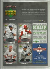 2006 Upper Deck Tuff Stuff NFL MLB Exclusive (2) Card Sheet Set - Brady - Ichiro