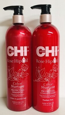 CHI ~ Color Protecting Shampoo & Conditioner with Rose Hip Oil 25 fl oz Each